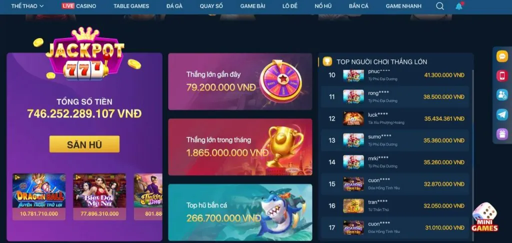 Đa dạng trò chơi cá cược tại G088